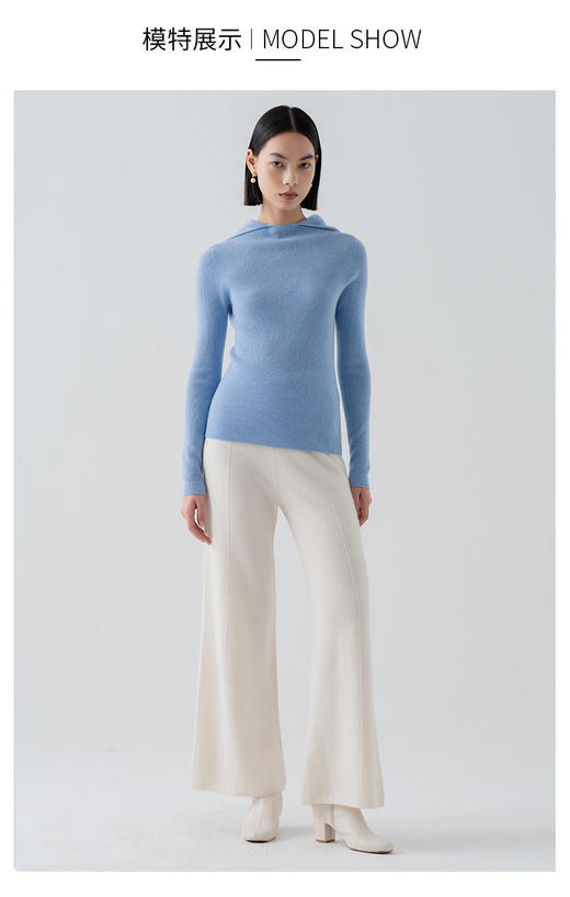 VogoPetite	全成型连帽针织衫100%山羊绒衫	BP131E1112 商品图6