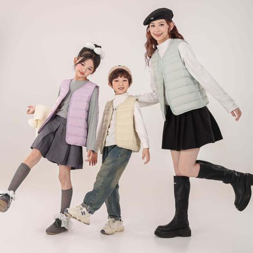 【儿童羽绒马甲】秋冬内搭外穿  90%白鸭绒 御寒保暖 多色萌趣 ！ 商品图5