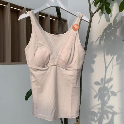 【抖音专属】网纱宽肩背心（2111-樱落粉） 商品图0