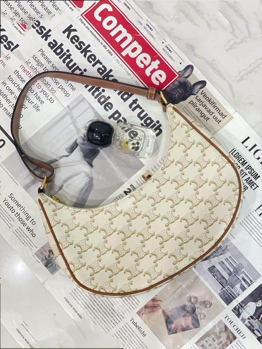 Celine 老花 白色 腋下 豌豆包 商品图0