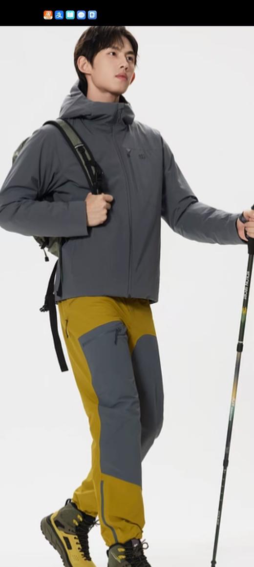 KL家冬多口袋轻量羽绒服防风防泼水透湿鹅绒夹克 商品图7