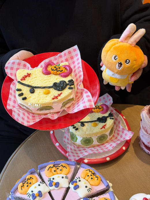 万圣节版/KT猫便当盒【夹心不一样侧面装饰不一样】（图片为茉莉青提夹心效果） 商品图1