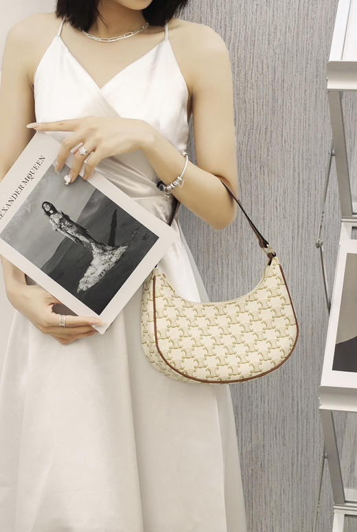 Celine 老花 白色 腋下 豌豆包 商品图1