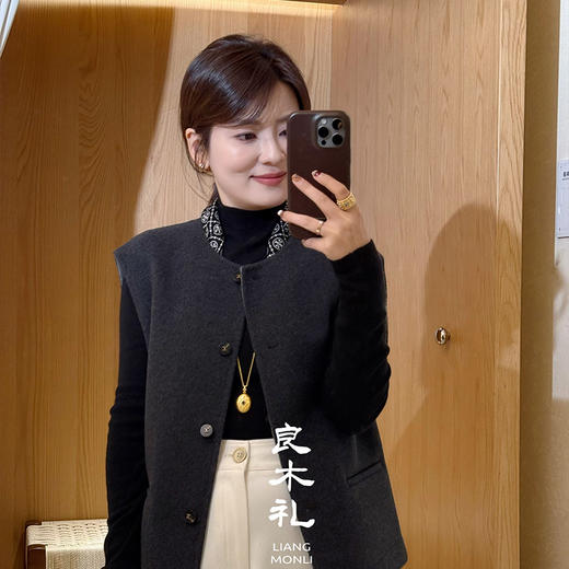 【特价不退不换】【部分现货】良木礼羊绒马甲（D2582100） 商品图4