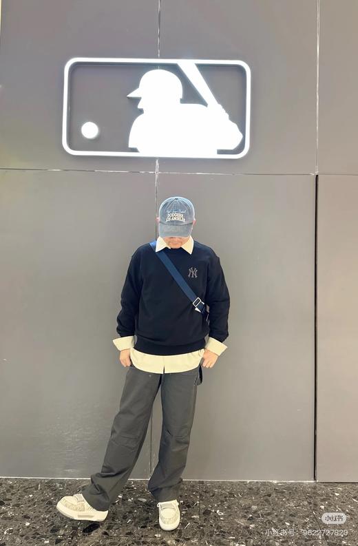 秋季新款男女情侣复古风波普老花套头卫衣 商品图6