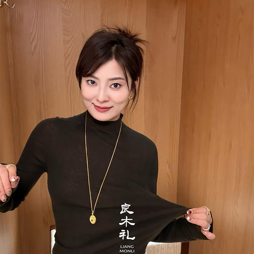 【预售7天】良木礼山羊绒半高领打底（666）（Q2592662） 商品图7