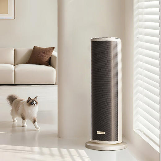 艾美特暖风机(510701)取暖器家用立式电暖器桌面办公卧室节能省电速热母婴热风机 HP21-SR116【石墨烯语音遥控款】 商品图2