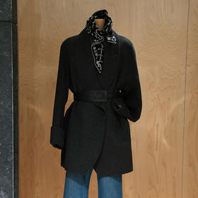 【预售7天】良木礼绵羊毛大衣（腰带）（D25103881）