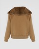 Yves Salomon - JACKET BLENDED CASHMERE /MINK - TOAST - 女装 - 夹克 - 棕褐色 商品缩略图1