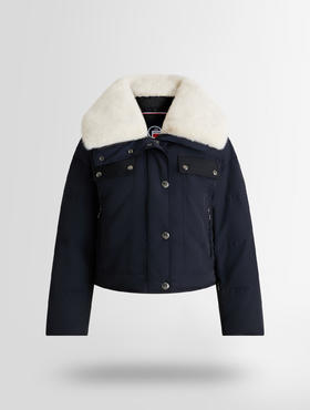 Fusalp - LAKKI - Marin/Noir/Neige - 女装 - 滑雪夹克 - 深蓝色/黑色/白色