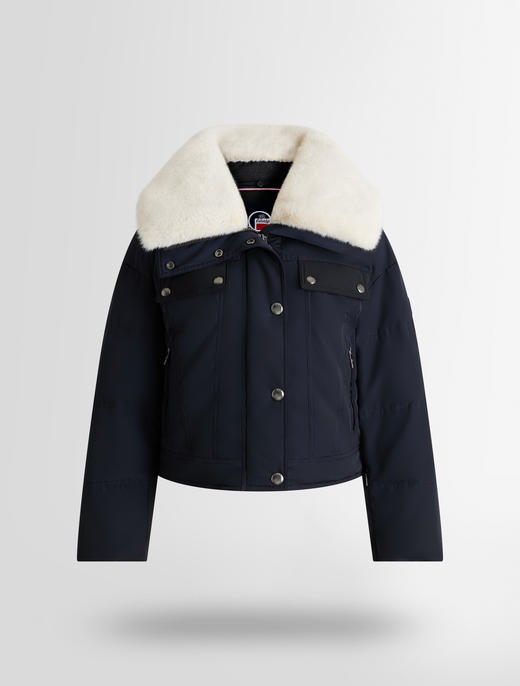 Fusalp - LAKKI - Marin/Noir/Neige - 女装 - 滑雪夹克 - 深蓝色/黑色/白色 商品图0