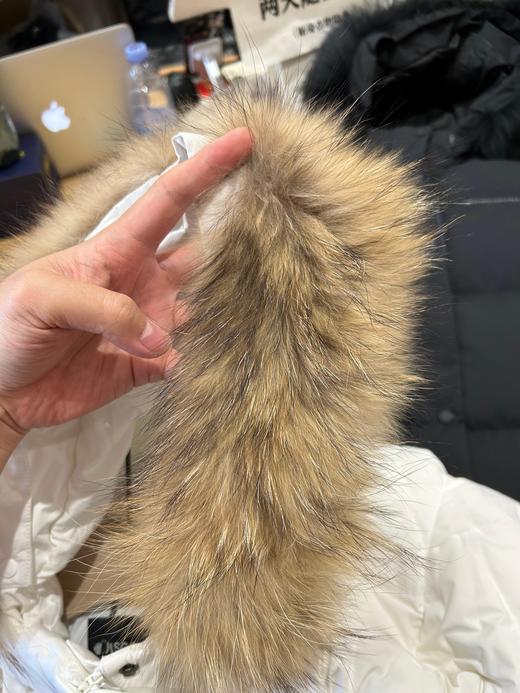 会员捡大漏儿，真貉子毛领..探索发现DISCOVERY长款白鸭绒服，吊牌价2899元... 商品图6