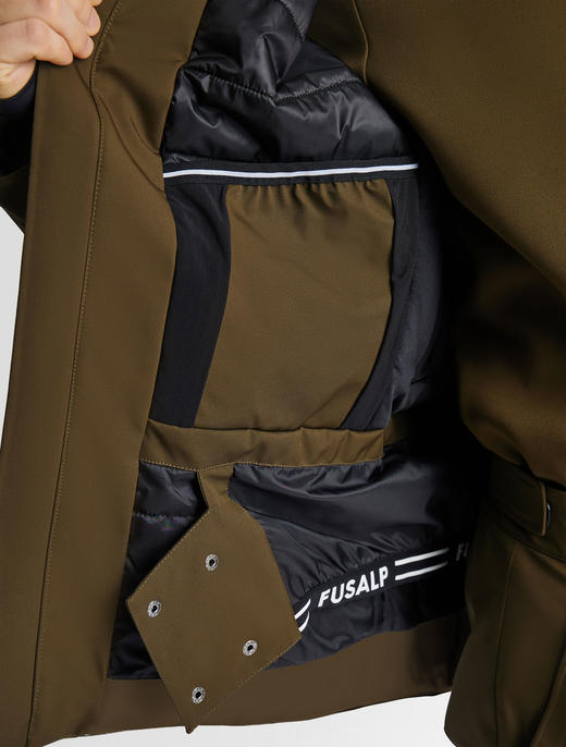 Fusalp - JOHN - Cobra/Laurel/Neige - 男装 - 滑雪夹克 - 深棕色/灰绿色/白色 商品图8