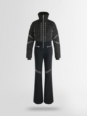 Fusalp - CLARISSE EYELET - Noir - 女装 - 连体滑雪服 - 黑色