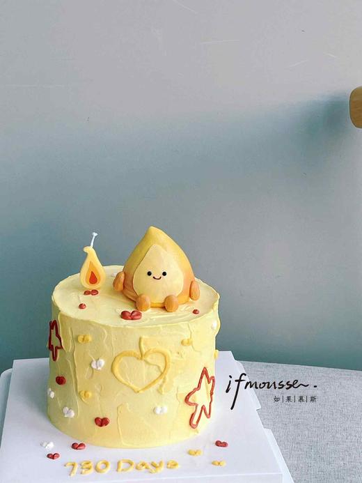 「女孩」小火人蛋糕~ 抖音火花纪念 商品图0