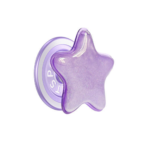 补货架到【光的舞会】瀑布星星·MagSafe圆啪嗒 MAGSAFE磁吸手机气囊支架 Round圆啪嗒系列 紫色 流沙 商品图0