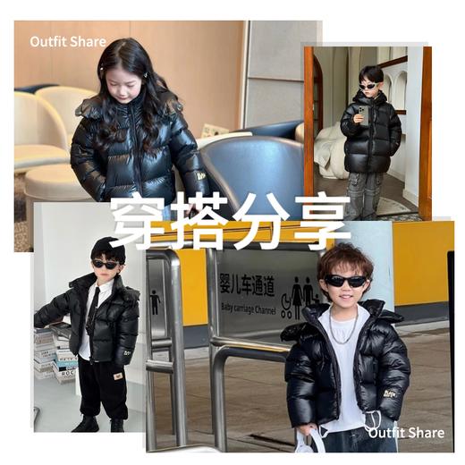 【黑金童装鹅绒服】90白鹅绒 700蓬松度 锁温保暖 商品图4