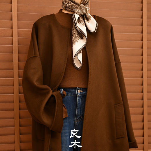 【预售7天】良木礼山羊绒大衣（D25804） 商品图0