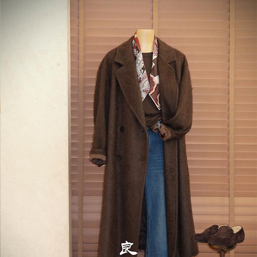 【预售7天】良木礼牦牛绒大衣（D25821010F） 商品图1