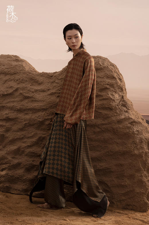 荷木HEMU丨尼雅·拼接裙 商品图0