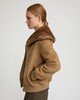 Yves Salomon - JACKET BLENDED CASHMERE /MINK - TOAST - 女装 - 夹克 - 棕褐色 商品缩略图3