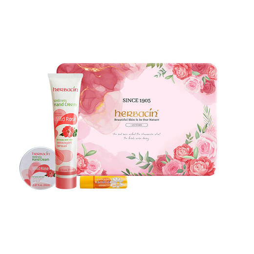 小甘菊玫瑰礼盒H（护手霜75ml+护手霜20ml+唇膏4.8g） 商品图4