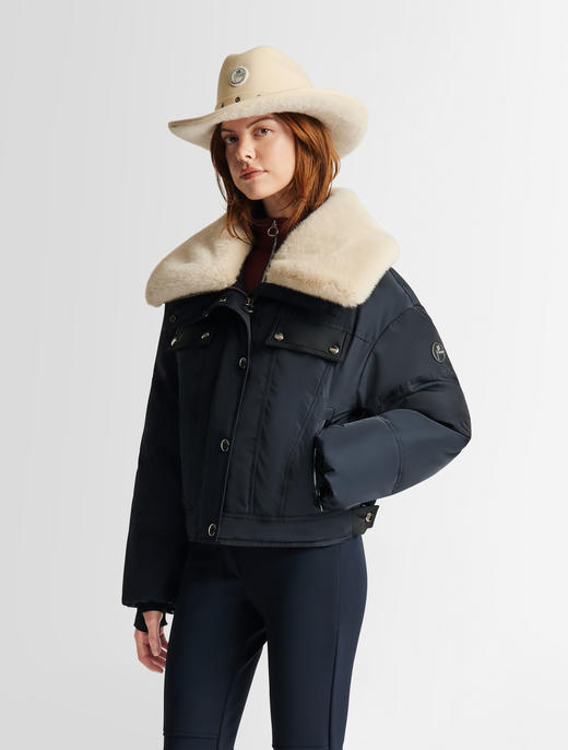 Fusalp - LAKKI - Marin/Noir/Neige - 女装 - 滑雪夹克 - 深蓝色/黑色/白色 商品图3