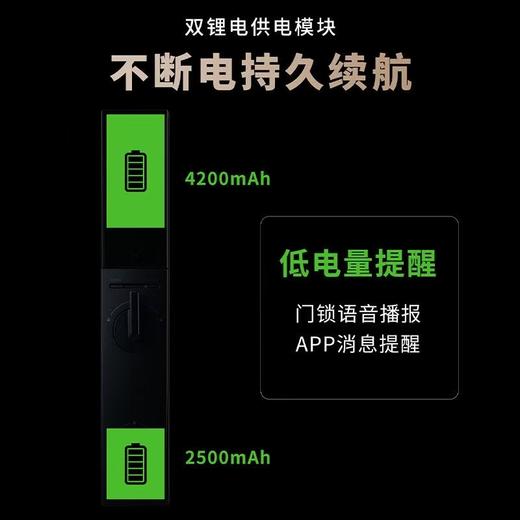 【北京】【鹿客云丁】智能锁Q60 可视猫眼大屏指纹锁防盗家用门锁 商品图3