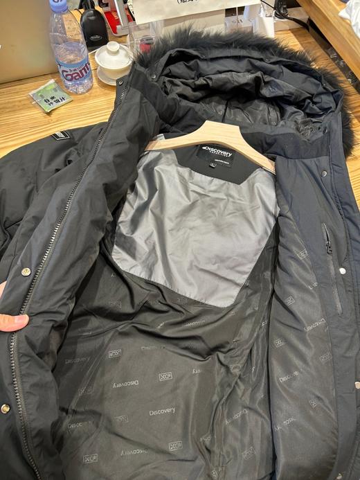 会员捡大漏儿，真貉子毛领..探索发现DISCOVERY长款白鸭绒服，吊牌价2899元... 商品图5