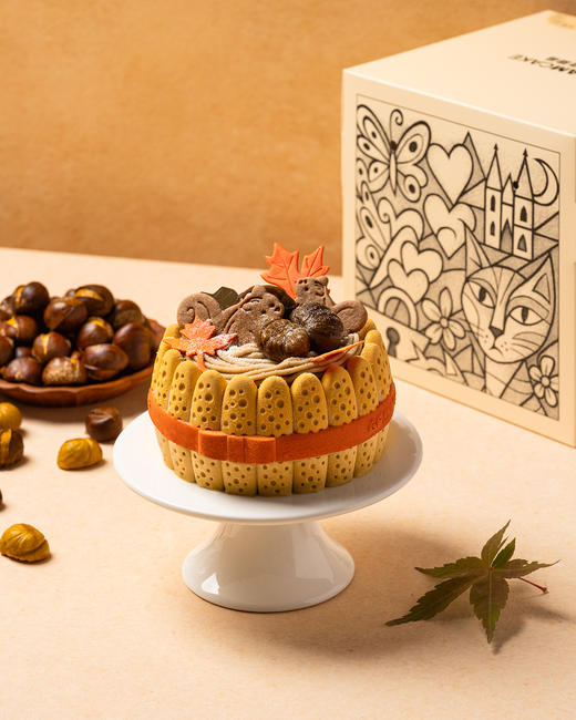 鲜果夏洛特栗香慕斯生日蛋糕 商品图5