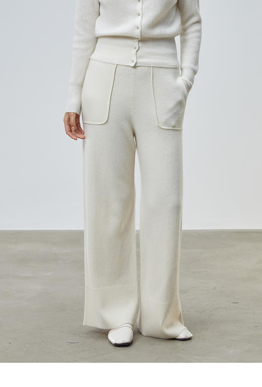 VogoPetite	松紧腰休闲阔腿裤100%山羊绒	BP131E3107 商品图1