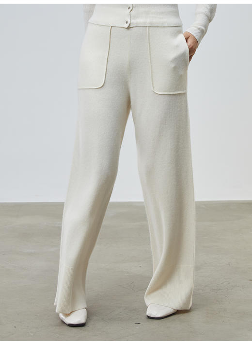 VogoPetite	松紧腰休闲阔腿裤100%山羊绒	BP131E3107 商品图5