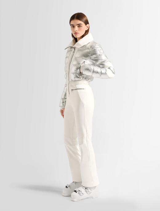 Fusalp - CLARISSE METAL - Metallic Silver/Neige - 女装 - 连体滑雪服 - 金属银/白色 商品图3