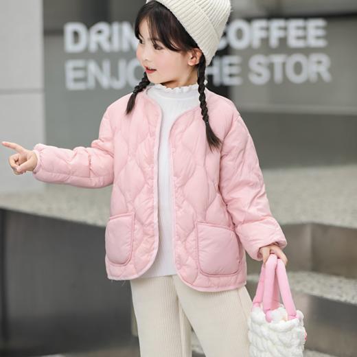 【儿童葫芦花菱格轻薄羽绒服】 90%白鸭绒 男女童御寒保暖 可爱童装外套  多色可选！ 商品图3