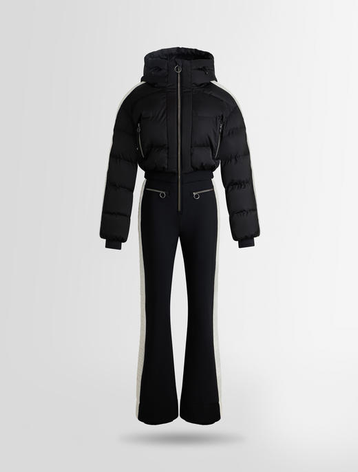 Fusalp - JENKO - Noir/Neige - 女装 - 连体滑雪服 - 黑色/白色 商品图0
