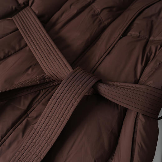 EITIE爱特爱羽绒服厚实兜帽高领暗扣长款羽绒厚实外套8411114 商品图3