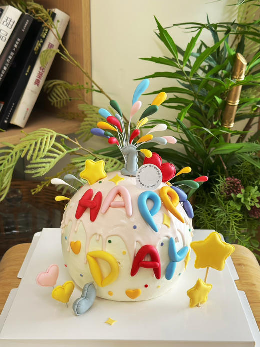 烟花蛋糕，全部装饰可食用，提前48小时以上预定 商品图2