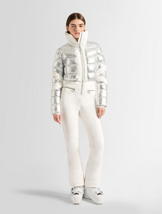 Fusalp - CLARISSE METAL - Metallic Silver/Neige - 女装 - 连体滑雪服 - 金属银/白色 商品图2