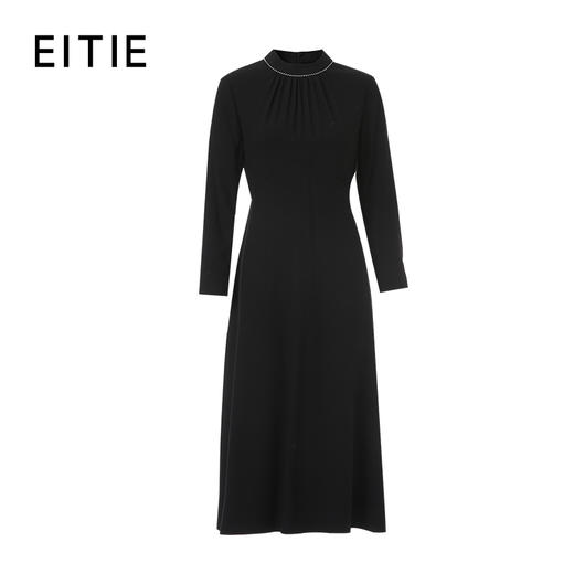EITIE爱特爱领口钻链装饰精致高腰显瘦礼服8477103 商品图6