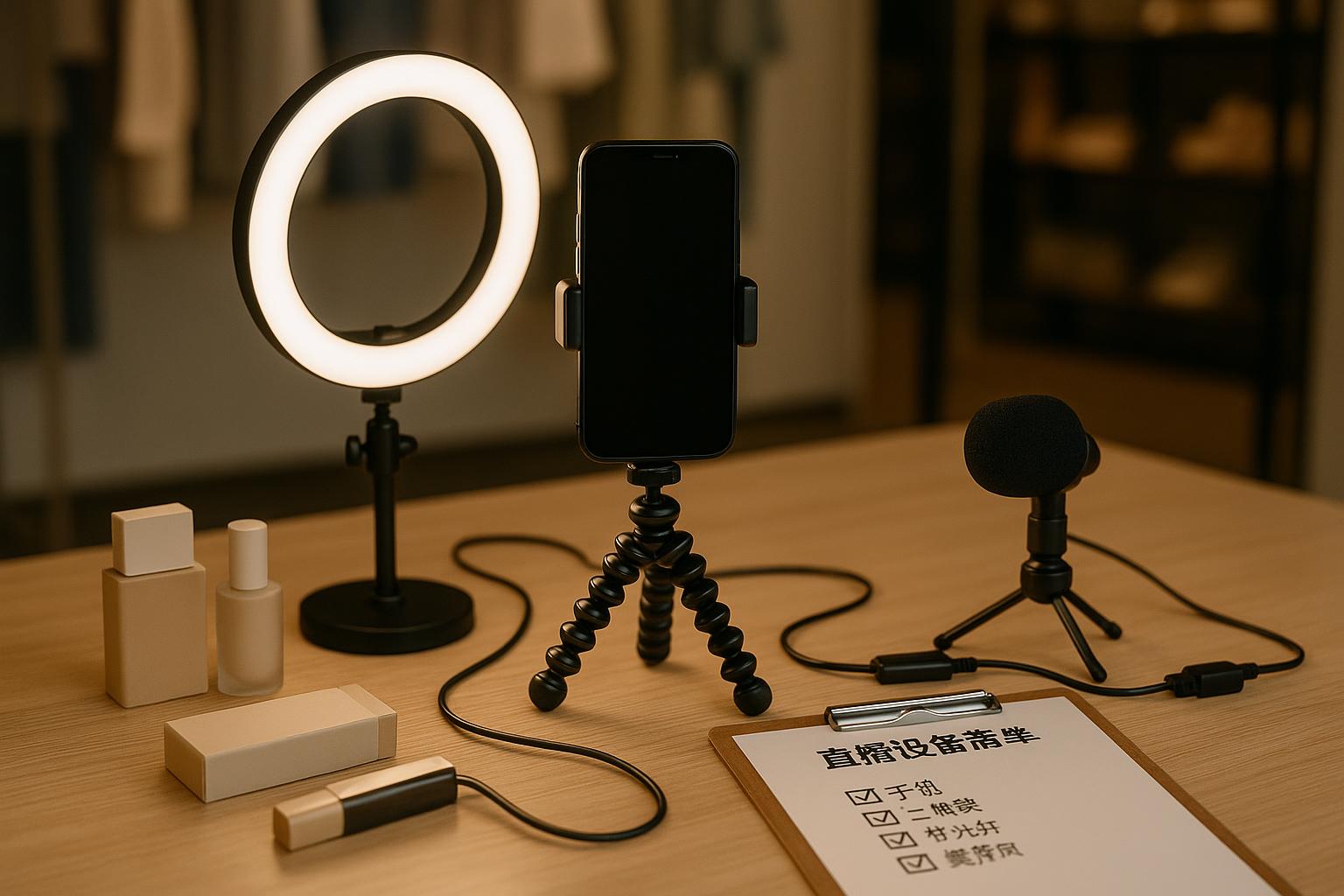 手机直播卖货必备设备有哪些？