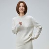 VogoPetite设计感立体肌理圆领套衫100%山羊绒	BP132E1204 商品缩略图0