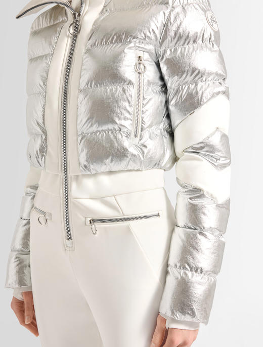 Fusalp - CLARISSE METAL - Metallic Silver/Neige - 女装 - 连体滑雪服 - 金属银/白色 商品图5