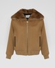 Yves Salomon - JACKET BLENDED CASHMERE /MINK - TOAST - 女装 - 夹克 - 棕褐色 商品缩略图0
