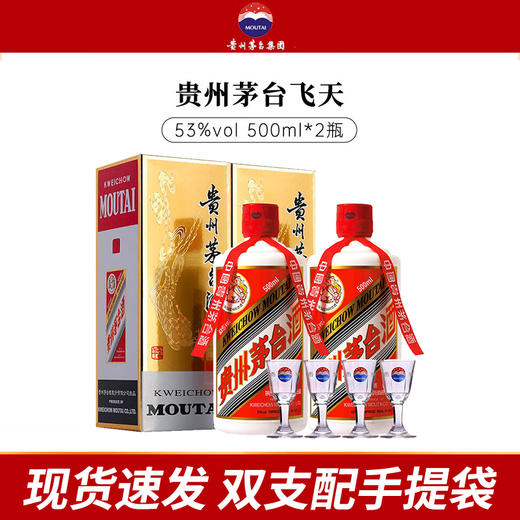 茅台 飞天  酱香型 53度 500ml 双支 商品图0