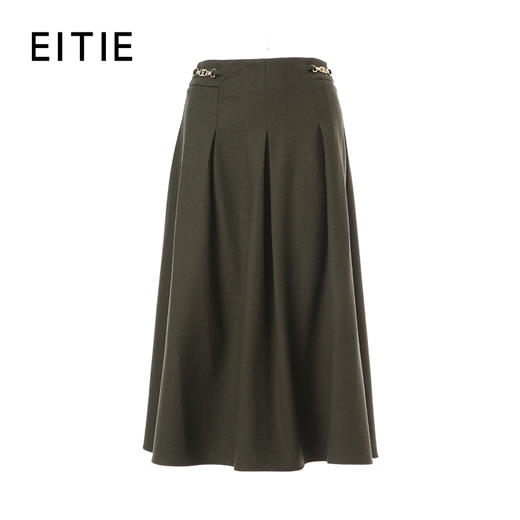 EITIE爱特爱高腰百褶设计时尚显瘦保暖半裙8406106 商品图9