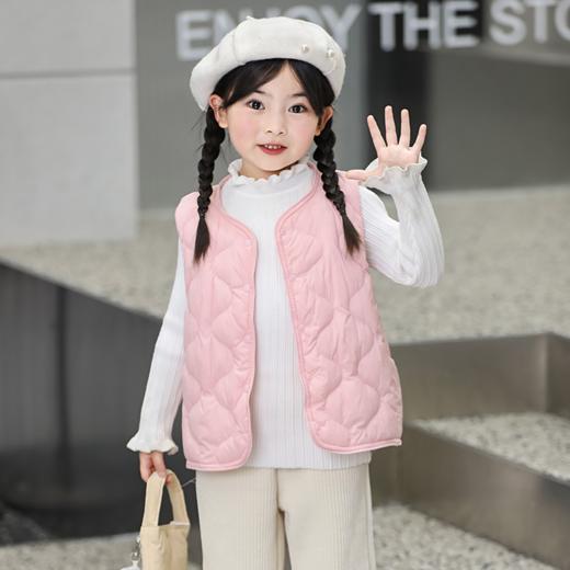 【儿童葫芦花菱格羽绒马甲】 优质羽绒 蓬松轻盈 保暖御寒 多色可选 商品图4