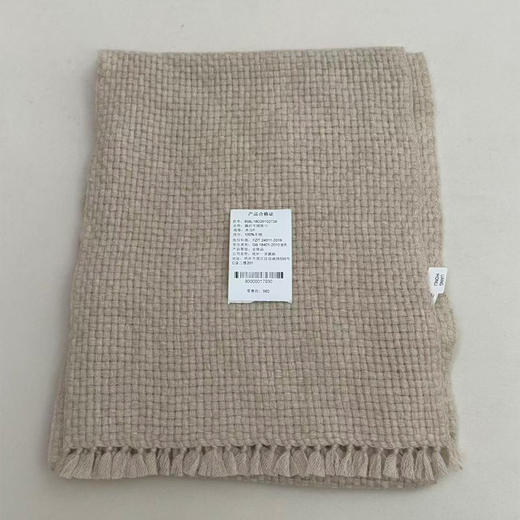 【预售7天|不退不换】良木礼编织羊绒围巾（D25102729） 商品图0