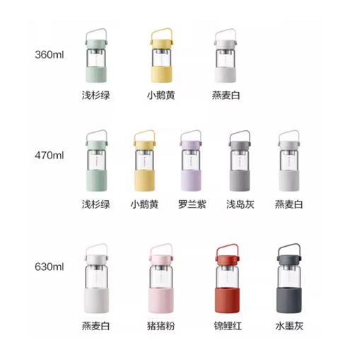 北鼎泡茶随手杯 360ML/470ML/630ML 商品图1
