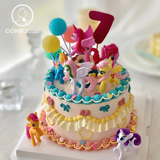 【私人定制】小马宝莉主题系列动物奶油鲜果蛋糕 商品图3