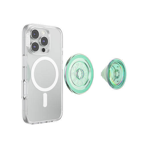 【光的舞会】光晕律动·绿·MagSafe圆啪嗒 MAGSAFE磁吸手机气囊支架 Round圆啪嗒系列 绿色 商品图3